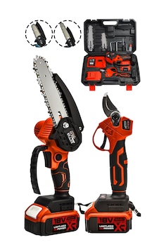 Assur ASR1014 18V Dal Budama Makası & Testeresi 2li Set Kırmızı Assur ASR1014 18V Dal Budama Makası & Testeresi 2li Set Kırmızı