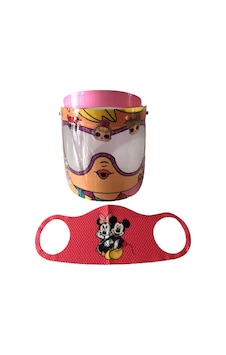 Gürbey Lol Bebek Baskılı Çocuk Siperlik + Mickey Mouse Desenli Çocuk Maske Gürbey Lol Bebek Baskılı Çocuk Siperlik + Mickey Mouse Desenli Çocuk Maske