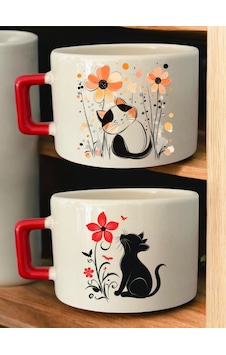 Kedi 2'li Kupa Bardak - Kupa Fincan, Kupa Erkek, Kupa Çeşitleri, Kupa Bastırma, Kupa Baskı Tasarım Beyaz Kedi 2'li Kupa Bardak - Kupa Fincan, Kupa Erkek, Kupa Çeşitleri, Kupa Bastırma, Kupa Baskı Tasarım Beyaz