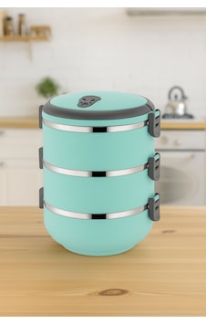 Freshbox 3 Katlı Sızdırmaz Yemek Termosu Sefer Tası 1,8 Lt Kahverengi Turkuaz Freshbox 3 Katlı Sızdırmaz Yemek Termosu Sefer Tası 1,8 Lt Kahverengi Turkuaz