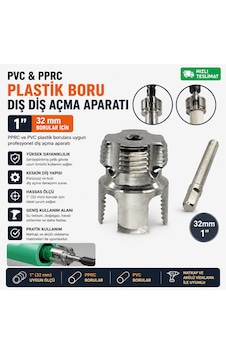 1" 32 Mm Pprc & Pvc Plastik Boru Dış Diş Açma Aparatı Profesyonel Kalite 1" 32 Mm Pprc & Pvc Plastik Boru Dış Diş Açma Aparatı Profesyonel Kalite