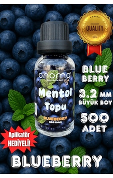 Premium Mentol Topu Böğürtlen 500 Adet Blueberry Aroma Kapsülü