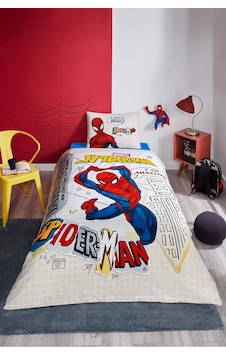 Özdilek Spiderman Web Sling Tek Kişilik Lisanslı Lastikli Çocuk Nevresim Takımı Gri Özdilek Spiderman Web Sling Tek Kişilik Lisanslı Lastikli Çocuk Nevresim Takımı Gri