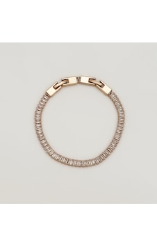 18k Rose Gold Plated Baget Su Yolu Bileklik Gold 18k Rose Gold Plated Baget Su Yolu Bileklik Gold