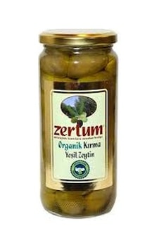 Zertum Organik Kırma Yeşil Zeytin 475 G