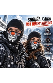 Ulupazarlama Unisex Şık Palyaço Desenli Balaklava Kışlık Tam Yüz Maske Termal Nefes Alan Esnek Kask Altı Boyunluk Siyah Ulupazarlama Unisex Şık Palyaço Desenli Balaklava Kışlık Tam Yüz Maske Termal Nefes Alan Esnek Kask Altı Boyunluk Siyah