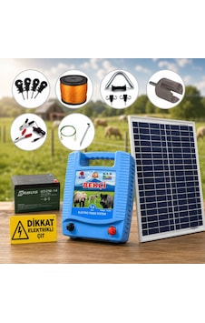 Bekçi 9.4j 30000m2 Güneş Enerjili - Sensörlü Elektrikli Çit Sistemi Bekçi 9.4j 30000m2 Güneş Enerjili - Sensörlü Elektrikli Çit Sistemi
