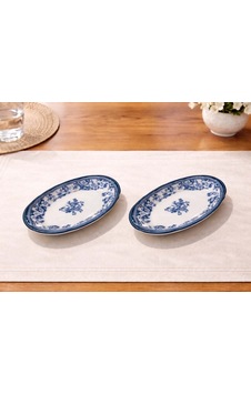 Porser Fulya 2li Kayık Seti Velour Navy