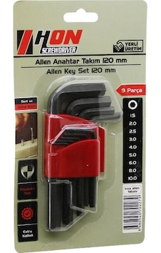 9pcs Siyah Kısa - Düz 120mm Alyan Allen Anahtar Takımı Brkt-702279 9pcs Siyah Kısa - Düz 120mm Alyan Allen Anahtar Takımı Brkt-702279