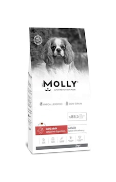 Molly Düşük Tahıllı Hypoallergenic Kuzulu Ve Yaban Mersinli Küçük Irk Yetişkin Köpek Maması 2 Kg