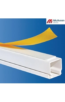Mutlusan 12X12 Mm Yapışkan Bantlı Kablo Kanalı (10 Metre) (187461336)