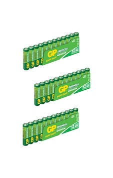 GP Greencell GP24G Çinko Karbon AAA İnce Kalem Pil 12 x 3'lü GP Greencell GP24G Çinko Karbon AAA İnce Kalem Pil 12 x 3'lü