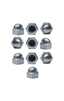 M10 Kör Somun Galvanizli Çelik Beyaz 10 Adet M10
