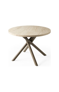 Truva Yuvarlark Açılır Mdf Mutak Masası 104cm Bej Truva Yuvarlark Açılır Mdf Mutak Masası 104cm Bej