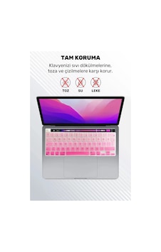 Apple Uyumlu MacBook Pro 13 Inc 2020/2022 M1/m2 A2338 Türkçe Karakterli Silikon Klavye Koruyucu Kılıf Çok Renkli Apple Uyumlu MacBook Pro 13 Inc 2020/2022 M1/m2 A2338 Türkçe Karakterli Silikon Klavye Koruyucu Kılıf Çok Renkli