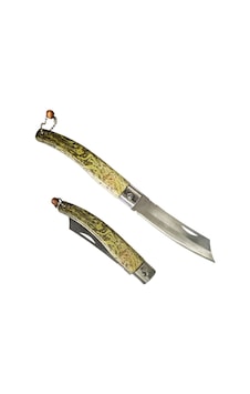 Desan Aşı Bıçağı Düz Ağız Ahşap Sap 26cm - Denizli