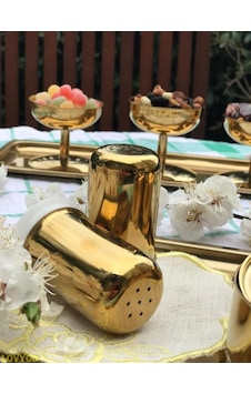2'Lİ PARLAK GOLD RENK TUZLUK Gold