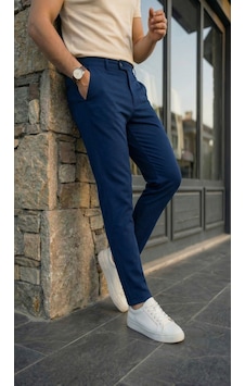 Oada Erkek Slim Fit Dilli Kumaş Pantolon Lacivert Oada Erkek Slim Fit Dilli Kumaş Pantolon Lacivert