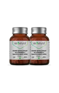 Venatura Demir Bisgilisinat Vitamin C 90 Kapsül 2 Adet Venatura Demir Bisgilisinat Vitamin C 90 Kapsül 2 Adet