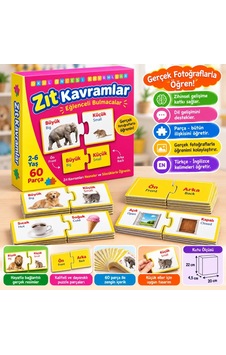 Eğlenceli Zıt Kavramlar Oyun Seti 1 Adet Eğlenceli Zıt Kavramlar Oyun Seti 1 Adet
