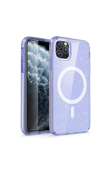 Apple Uyumlu iPhone 11 İle Kılıf Magsafe Şarj Özellikli Parlayan Simli Saydam Renkli Kapak Apple Uyumlu iPhone 11 İle Kılıf Magsafe Şarj Özellikli Parlayan Simli Saydam Renkli Kapak