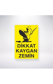 Dikkat Kaygan Zemin 21x28 Arkası Yapışkanlı Sticker Dikkat Kaygan Zemin 21x28 Arkası Yapışkanlı Sticker