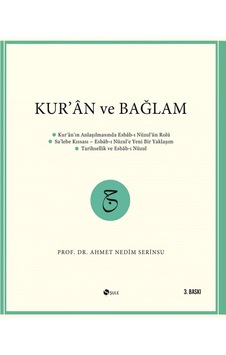 Kur'an ve Bağlam - Ahmet Nedim serinsu - Şule Yayınları Kur'an ve Bağlam - Ahmet Nedim serinsu - Şule Yayınları