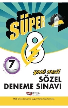 Nitelik Yayınları Süper 8. Sınıf Yeni Nesil Sözel 7 Deneme Sınavı Nitelik Yayınları Süper 8. Sınıf Yeni Nesil Sözel 7 Deneme Sınavı