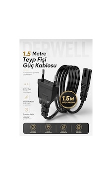 Universal C7 Güç Kablosu 1.5m - Çift Delikli Teyp Konsol Tv Enerji Kablosu Ps4 Slim Ps3 Ps2 Işıldak Laptop Adaptör Radyo Şarj Kablosu Esnek Bakır Siyah Akım Korumalı 2 Pin Sekiz Figür Besleme Universal C7 Güç Kablosu 1.5m - Çift Delikli Teyp Konsol Tv Enerji Kablosu Ps4 Slim Ps3 Ps2 Işıldak Laptop Adaptör Radyo Şarj Kablosu Esnek Bakır Siyah Akım Korumalı 2 Pin Sekiz Figür Besleme