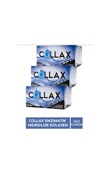Collax 30 Flakon Enzımatık Hıdrolıze Kollajen 3 Adet Collax 30 Flakon Enzımatık Hıdrolıze Kollajen 3 Adet