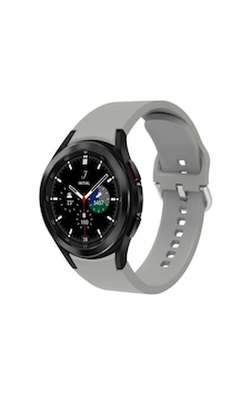 Samsung Galaxy Watch 4 46mm Uyumlu Classic Silikon Kordon Gri. Samsung Galaxy Watch 4 46mm Uyumlu Classic Silikon Kordon Gri.
