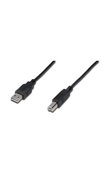 Digitus AK-300105-030-S 3 M USB 2.0 to USB Tip B Erkek-Erkek AWG28 USB 2.0 Yazıcı Kablosu