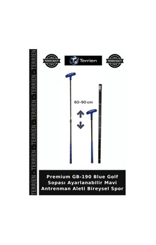 Premium Gb-190 Blue Golf Sopası Ayarlanabilir Mavi Antrenman Aleti Bireysel Spor