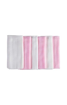 Mycey Müslin Kumaş Ağız Bezi 6'li Set, Pembe Beyaz Çok Renkli Mycey Müslin Kumaş Ağız Bezi 6'li Set, Pembe Beyaz Çok Renkli