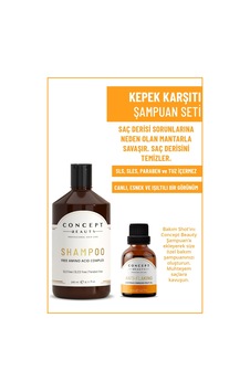 Concept Beauty Kepek Şampuan 240 ML + Flaking Kepek Shot 20 ML Concept Beauty Kepek Şampuan 240 ML + Flaking Kepek Shot 20 ML