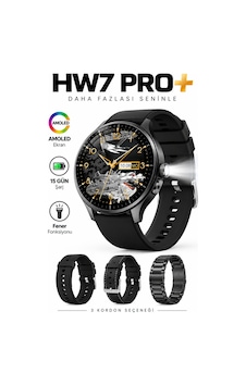 Hw7 Pro+ Akıllı Saat 1.46" Hd Ekran Bluetooth Arama Uzun Pil Ömrü Sesli Asistan Su Geçirmez Siyah Hw7 Pro+ Akıllı Saat 1.46" Hd Ekran Bluetooth Arama Uzun Pil Ömrü Sesli Asistan Su Geçirmez Siyah