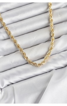 Zarif Boyunlar İçin Golden Pirinç 60cm Cm Burgu Stil Kadın Kolye Standart Zarif Boyunlar İçin Golden Pirinç 60cm Cm Burgu Stil Kadın Kolye Standart