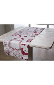 Melodie Runner Beyaz Kırmızı 40x150
