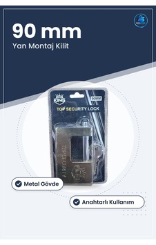 Yandan Kilit 90 Mm Güvenlik Kilidi Kapı Anahtarlı Metal Yan Monta Yandan Kilit 90 Mm Güvenlik Kilidi Kapı Anahtarlı Metal Yan Monta