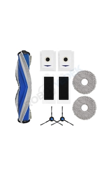 Ecovacs Deebot T30 Pro Omni Uyumlu Ana Fırça, Hepa Filtre, Yan Fırça, Mop, Toz Torbası 9 Parça