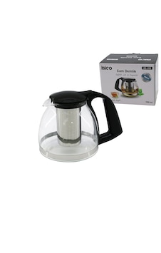 Go İthalat 1100ml Cam Demlik Çelik Süzgeçli - Plastik Kulp - Kapak - Krom Çerçeve Çok Renkli Go İthalat 1100ml Cam Demlik Çelik Süzgeçli - Plastik Kulp - Kapak - Krom Çerçeve Çok Renkli