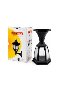E27 - Ip44 Siyah 60w Set Üstü Bahçe-balkon Sokak Lambası - Armatür Ebh01-s 5468 Renkli