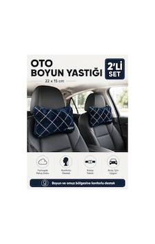 Oto Boyun Yastığı 2 Li Set 22x15 Cm Diğer
