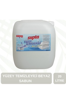 Supta Sıvı Yüzey Temizleyici Beyaz Sabun Kokulu 20 L