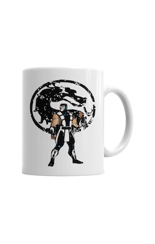 Mortal Kombat Ninja Masculino Kupa Bardak Porselen Karışık Mortal Kombat Ninja Masculino Kupa Bardak Porselen Karışık