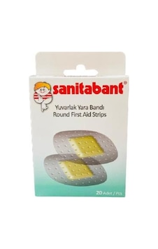 Sanitabant Yuvarlak Yara Bandı 20 Adet Sanitabant Yuvarlak Yara Bandı 20 Adet