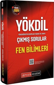 Pegem 2026 Yökdil Fen Bilimleri Çıkmış Sorular Çözümlü Pegem Akademi Yayınları Pegem 2026 Yökdil Fen Bilimleri Çıkmış Sorular Çözümlü Pegem Akademi Yayınları