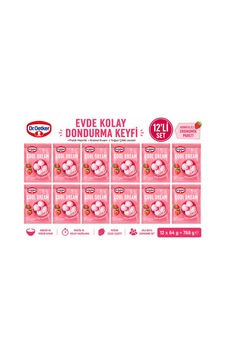Cool Dream Çilek Aromalı Dondurma Karışımı 12 Li Set 64 G X 12 Ekonomik Avantaj Paketi - 886569764 Cool Dream Çilek Aromalı Dondurma Karışımı 12 Li Set 64 G X 12 Ekonomik Avantaj Paketi - 886569764
