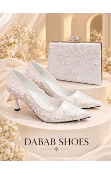 Dabab Shoes Vıanel Kadın Beyaz Çiçek Nakışlı İnci Detaylı Sivri Burun 7 Cm Kadeh Topuklu Stiletto Ayakkabı Ve Abiye Çanta Dabab Shoes Vıanel Kadın Beyaz Çiçek Nakışlı İnci Detaylı Sivri Burun 7 Cm Kadeh Topuklu Stiletto Ayakkabı Ve Abiye Çanta
