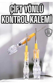 Buğz Çift Taraflı Elektrik Kontrol Kalemi Şeffaf Tornavida 17952480 Buğz Çift Taraflı Elektrik Kontrol Kalemi Şeffaf Tornavida 17952480